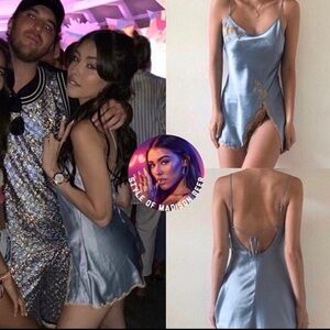 Victoria's Secret Light Blue Silk Slip